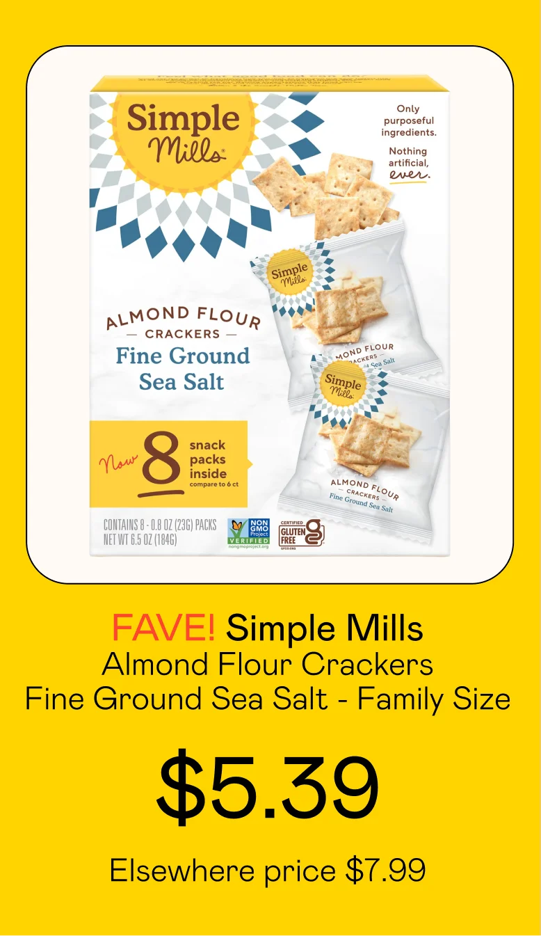 Almond Flour Crackers - Fine Ground Sea Salt - Family Size