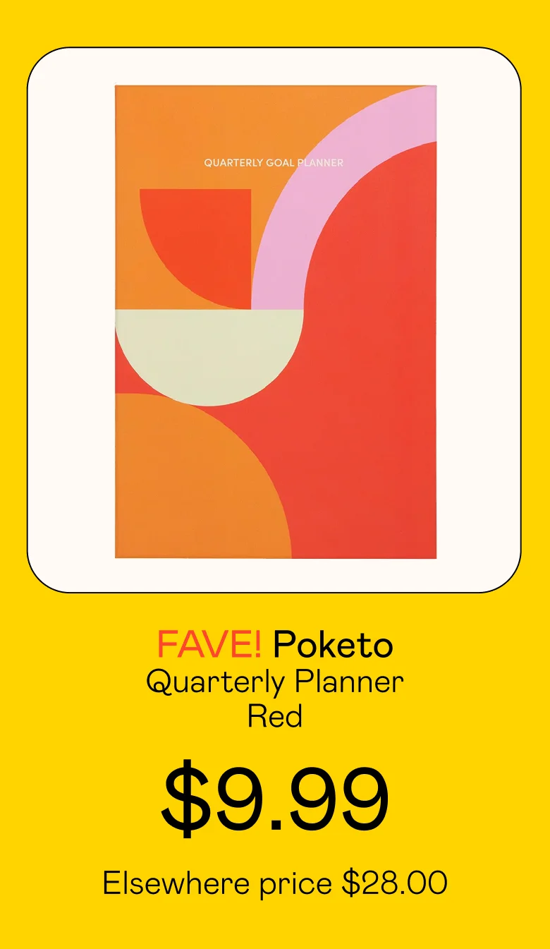 Quarterly Planner - Red