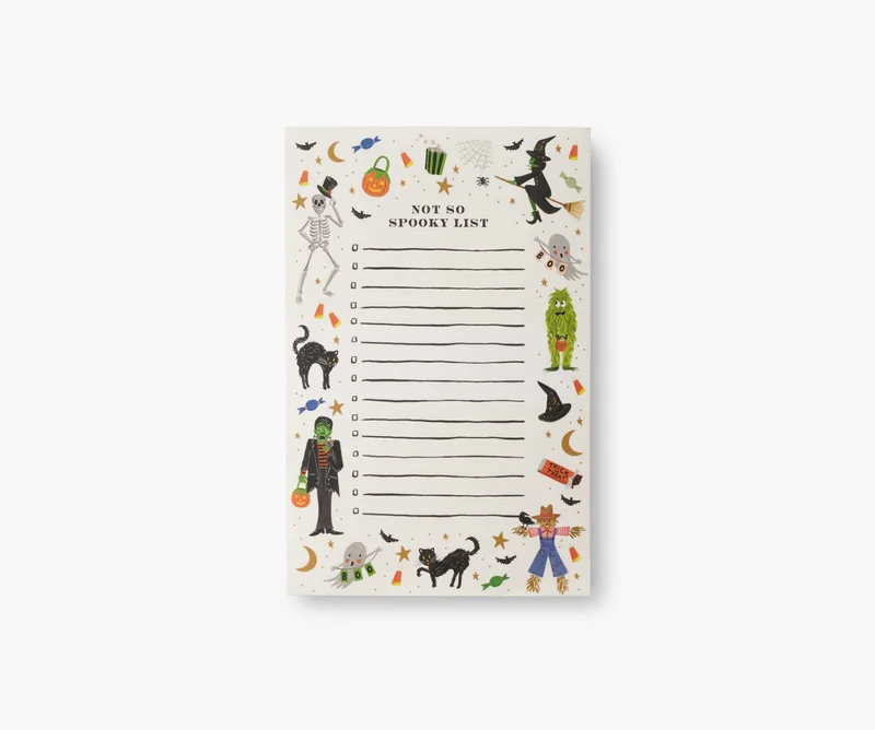 Image of Checklist Notepad - Halloween Parade