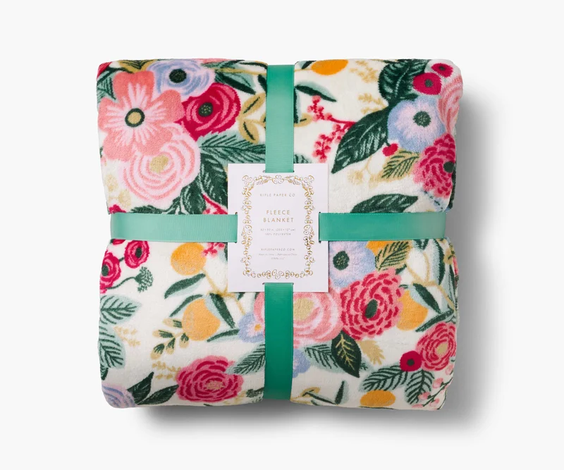 Image of Fleece Blanket - Garden Party