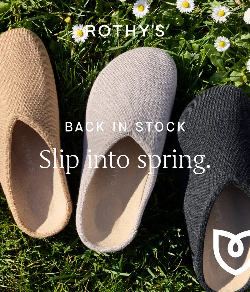 BACK IN STOCK Slip into spring.