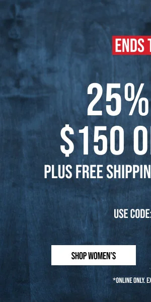 25% off $150+ Shop Women's