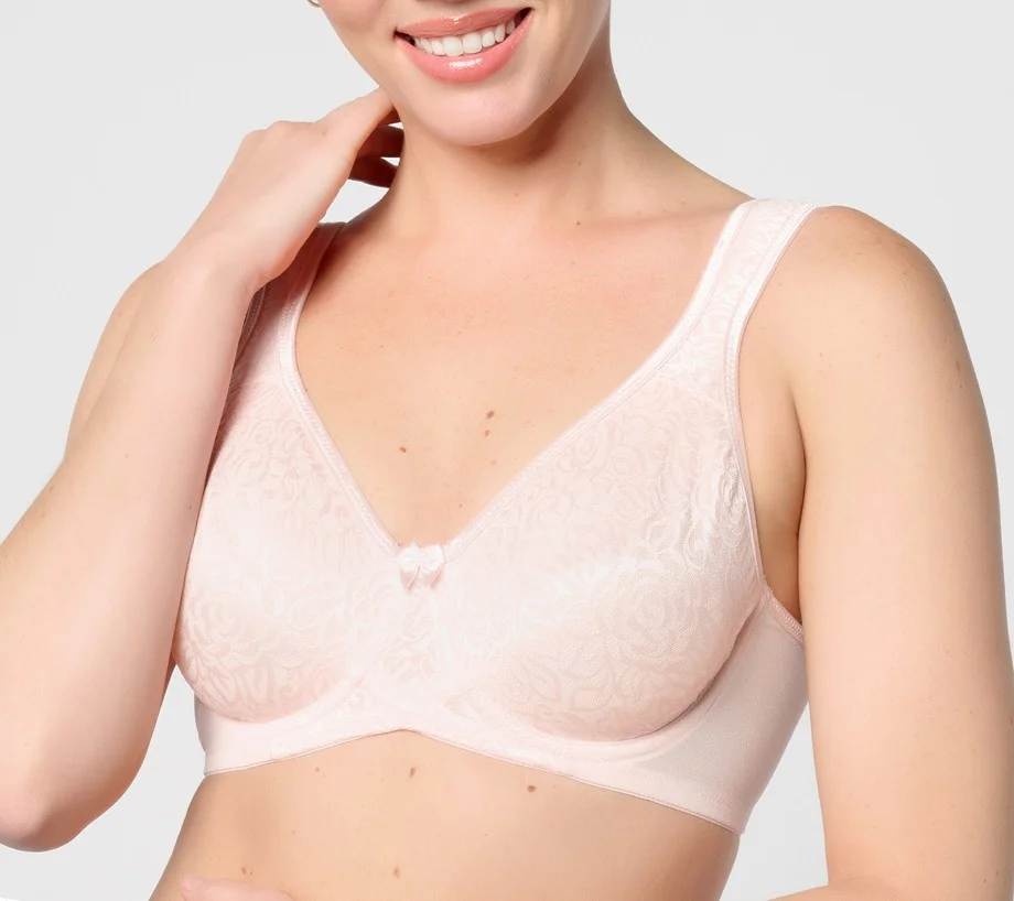 Breezies Wild Rose Seamless Underwire Support Bra