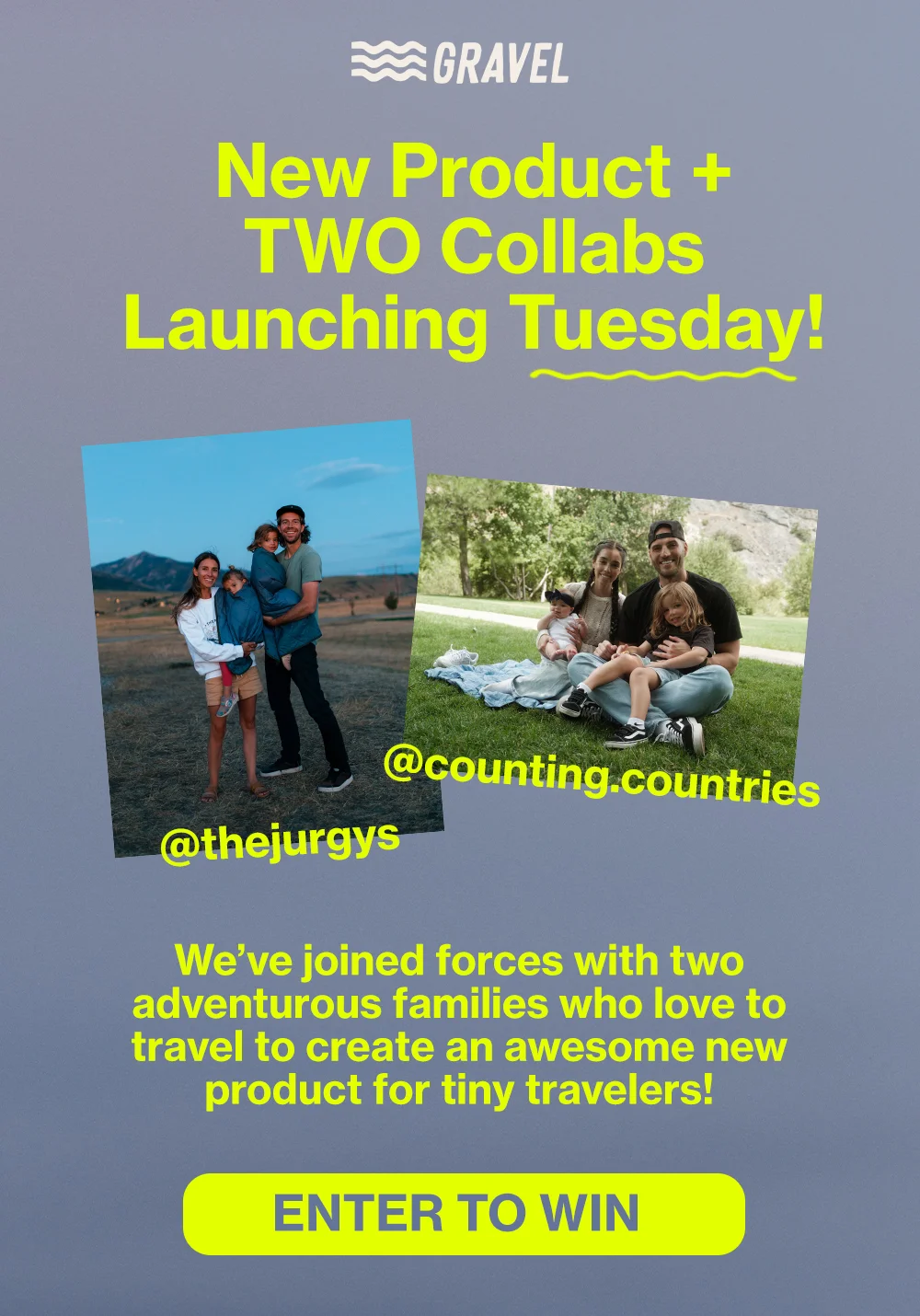 new product 8/27. enter to win.