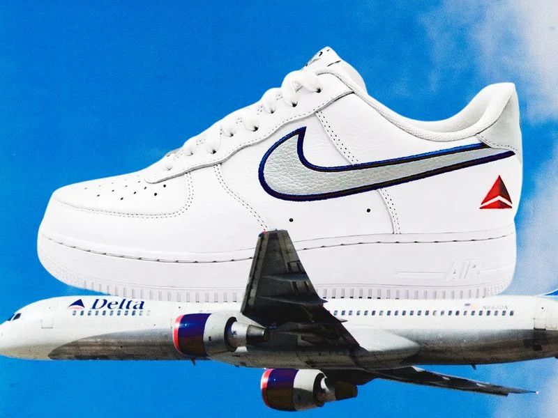 Image may contain: Clothing, Footwear, Shoe, Sneaker, Aircraft, Airplane, Transportation, and Vehicle