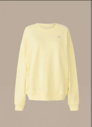 Accolade Crew Neck Pullover - Lemon Ice