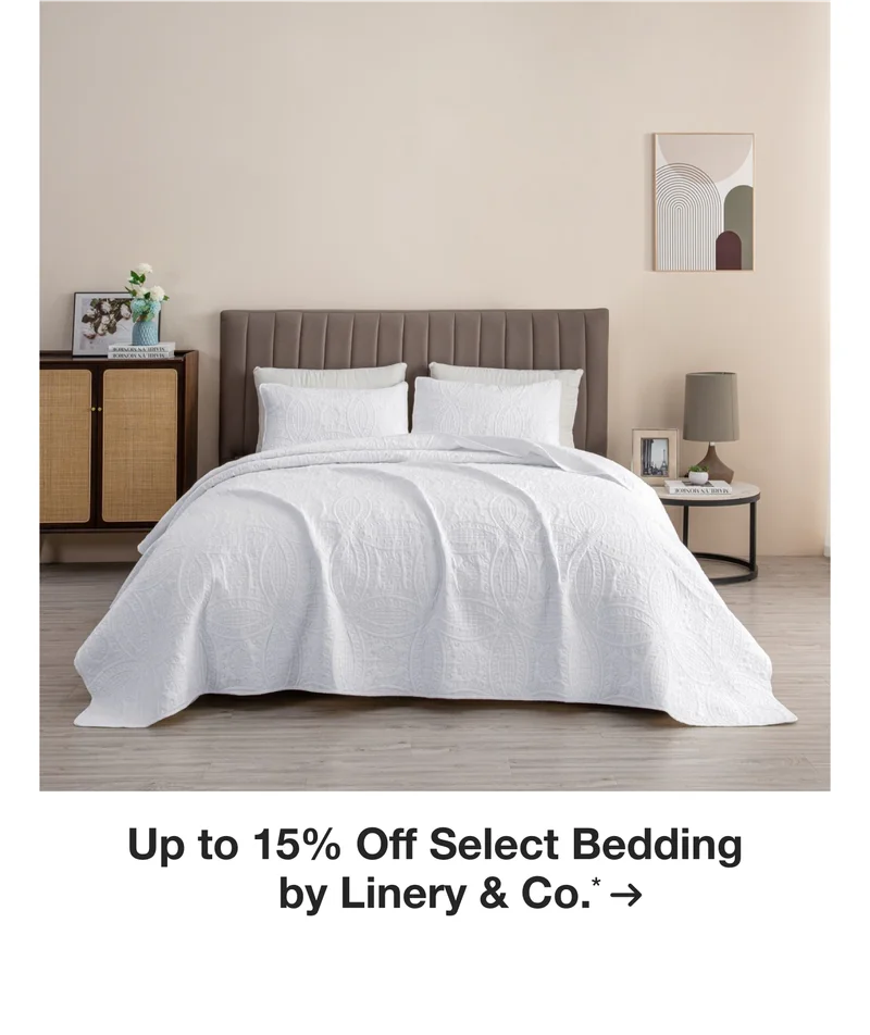 Up to 15% Off Select Bedding Basics by Linery & Co.*