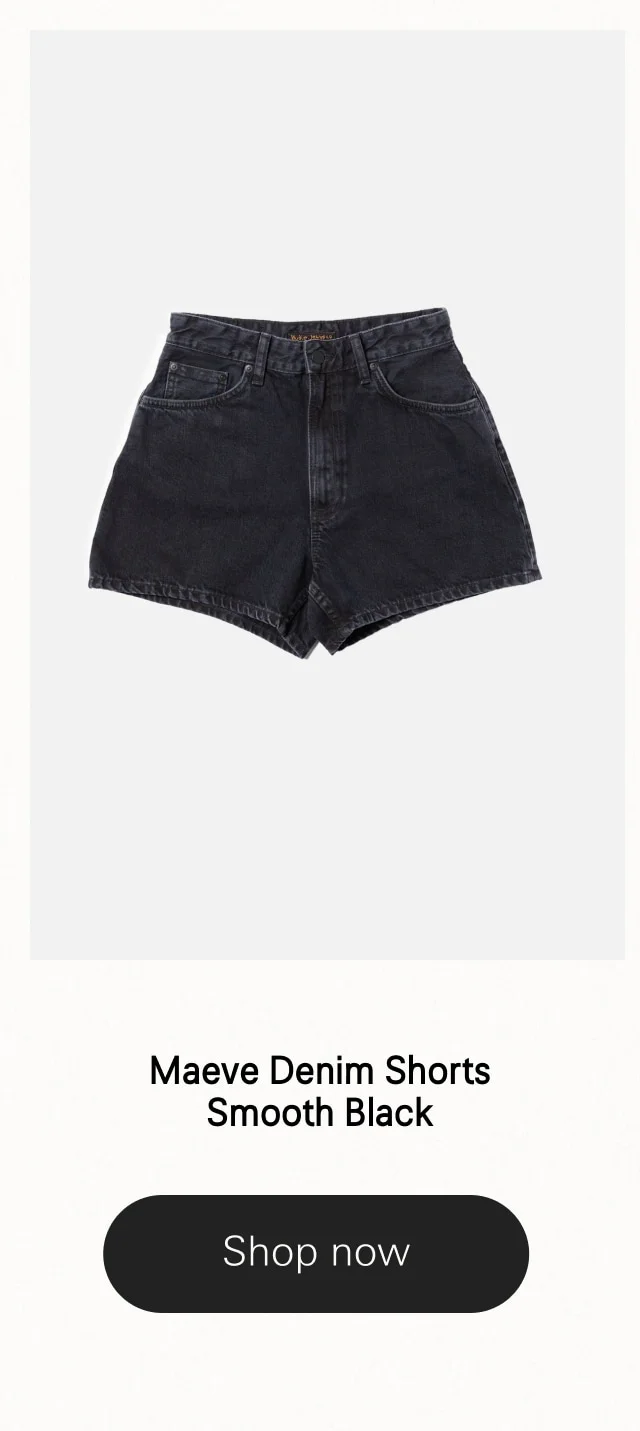 Maeve Denim Shorts Smooth Black