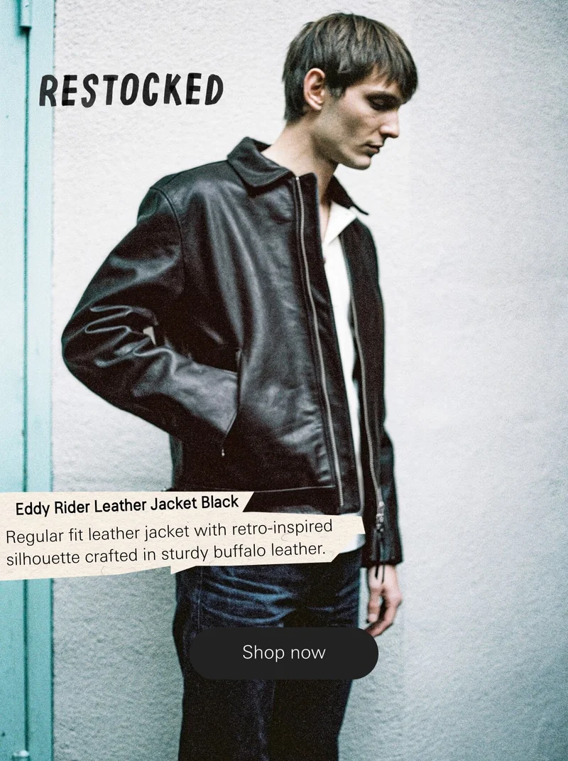 Eddy Rider Leather Jacket Black