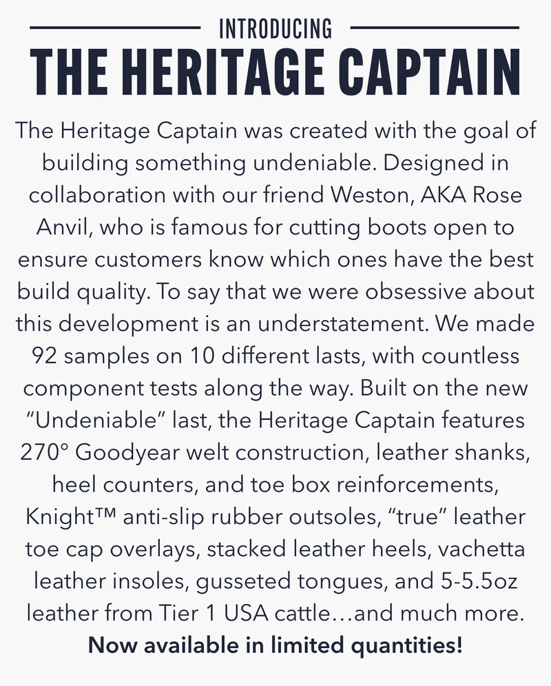 Introducing Heritage Captain