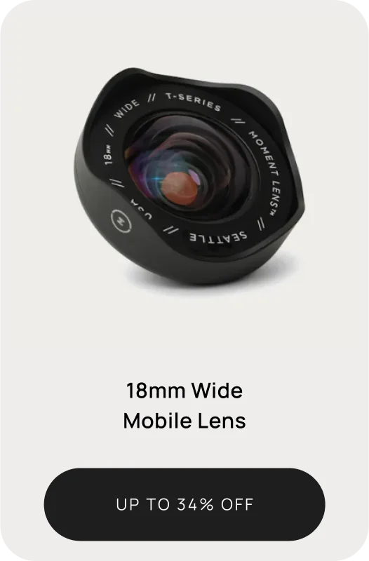 18mm wide lens up to 34% off