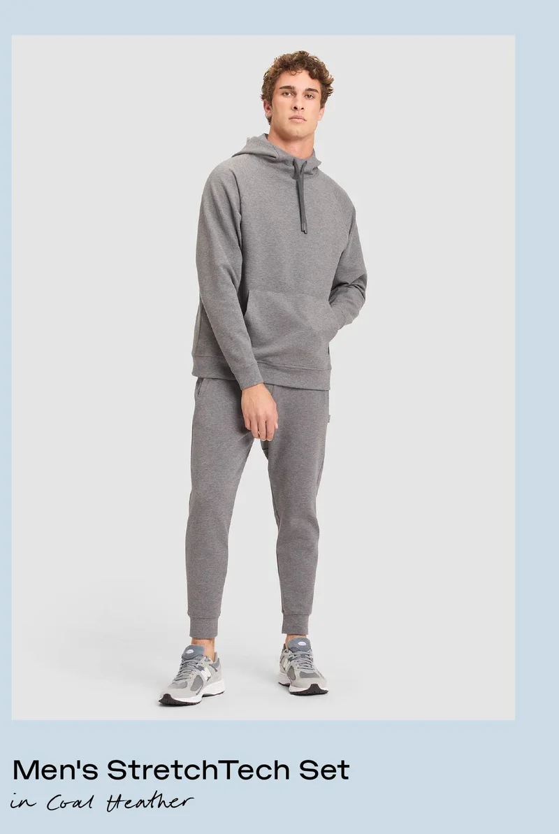 Men's StretchTech Set in Coal Heather - Shop Now: