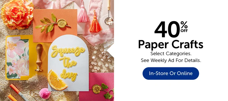 40% Off Paper Crafts