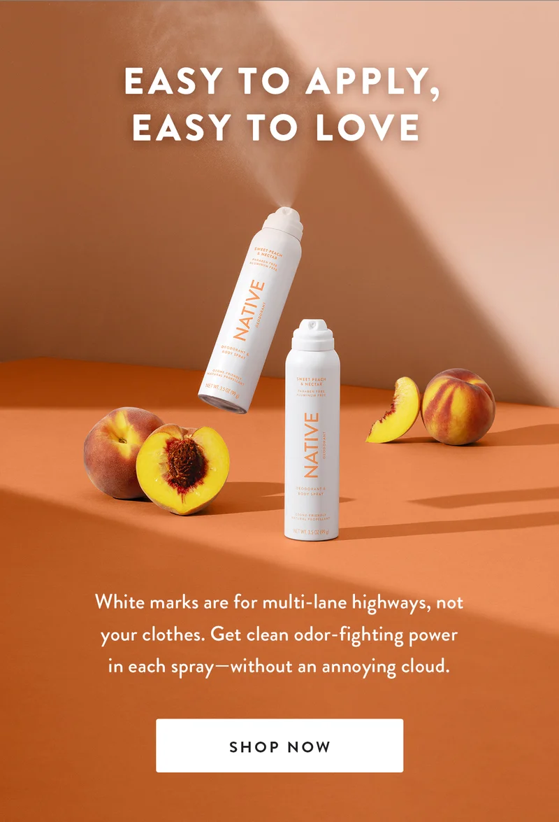 Easy to Apply, Easy to Love | White marks are for multi-lane highways, not your clothes. Get clean odor-fighting power in each spray—without an annoying cloud. | SHOP NOW