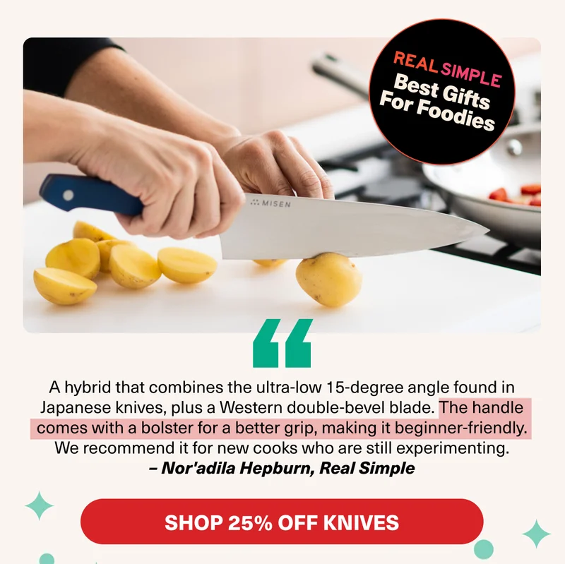 Real Simple: Best Gifts for Foodies. Shop 25% Off Knives