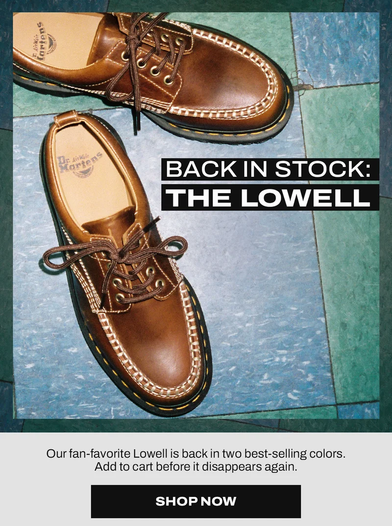 Shop Back in Stock