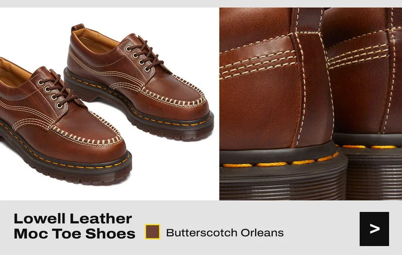 Lowell Leather Moc Toe Shoes