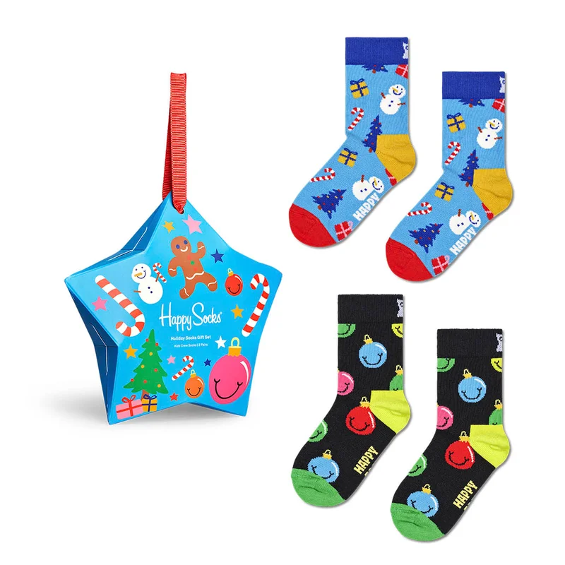 Kids 2-Pack Holiday Socks Gift Set