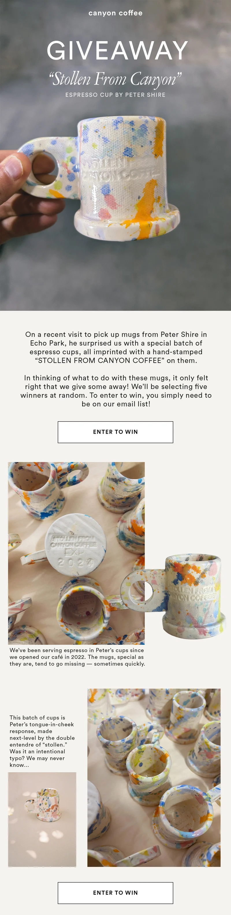 peter shire mug giveaway
