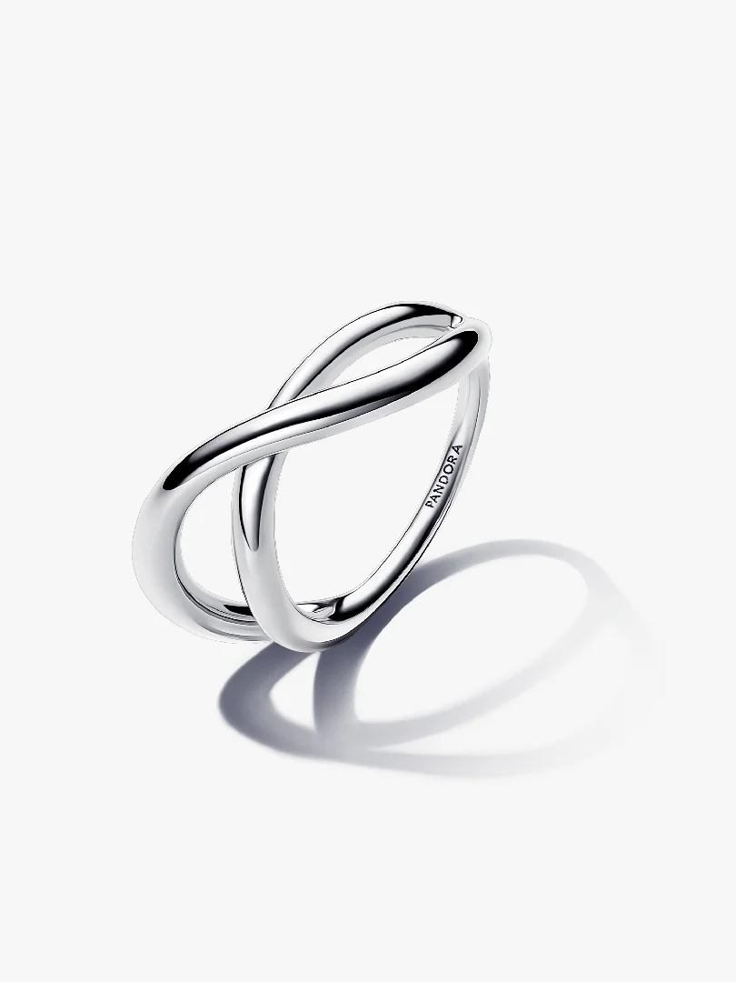 Organically Shaped Infinity Ring