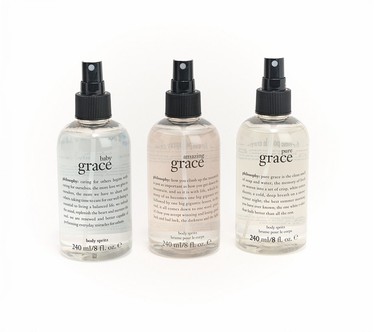philosophy a collection of grace body spritz 8oz trio