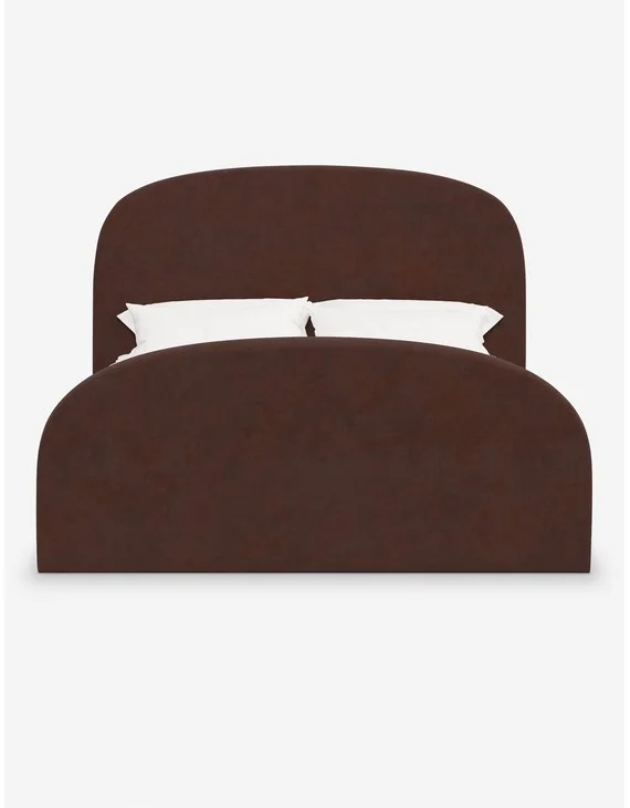 Bescond Platform Bed-Wine Mini Corduroy / King