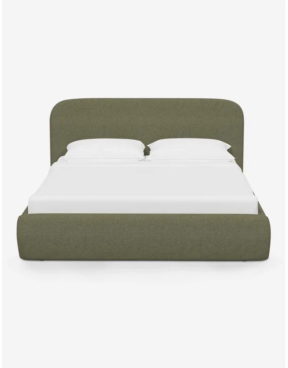 Nabiha Platform Bed-Sage Linen / Full