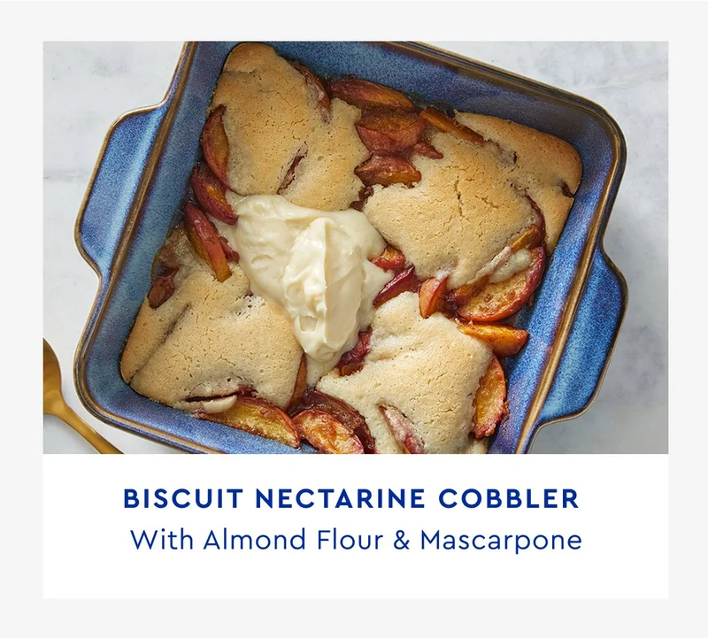 Biscuit Nectarine Cobbler
