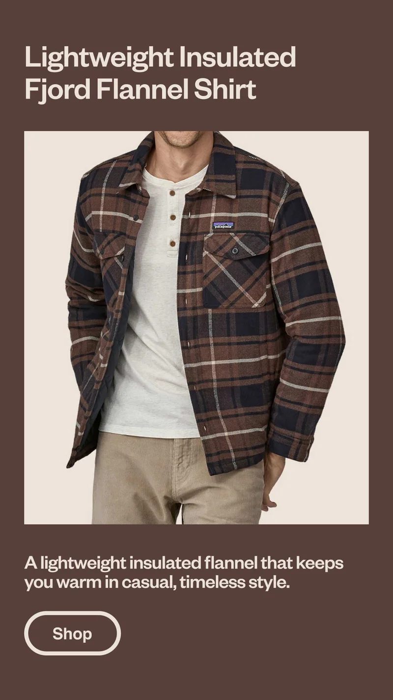 Men’s Lightweight Insulated Fjord Flannel Shirt. A lightweight insulated flannel that keeps you warm in casual, timeless style. Shop