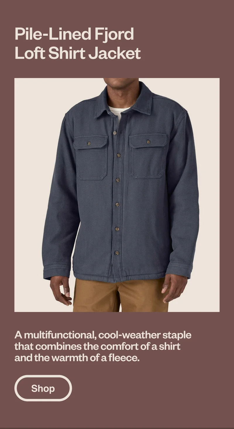 Men’s Pile-Lined Fjord Loft Shirt Jacket. A multifunctional, cool-weather staple that combines the comfort of a shirt and the warmth of a fleece. Shop