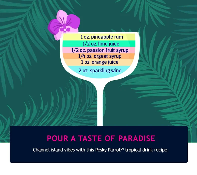 POUR A TASTE OF PARADISE