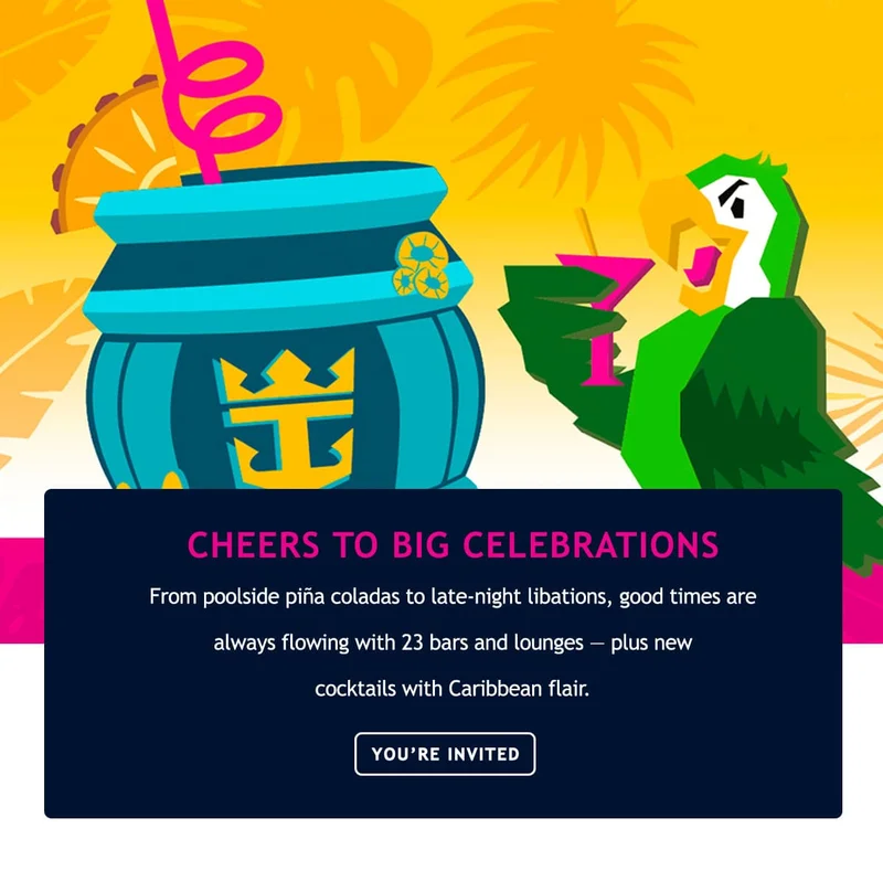 CHEERS TO BIG CELEBRATIONS