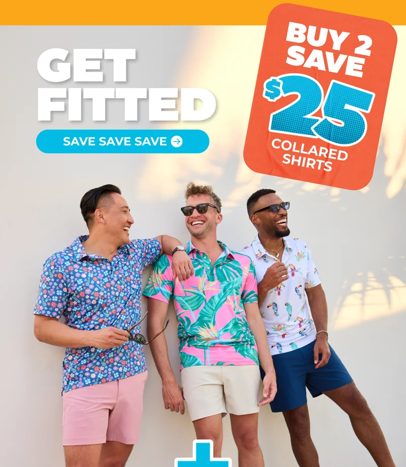 GET FITTED: Save $25 When You Buy 2 Collared Shirts