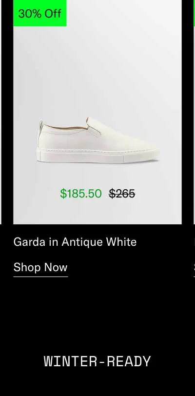 Garda in Antique White. Shop Now