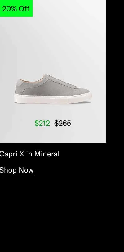 Capri X in Mineral. Shop Now