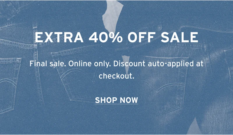 EXTRA 40% OFF SALE