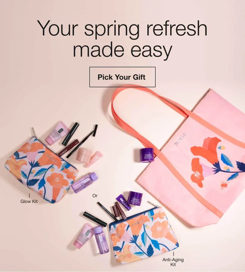 Your spring refresh made easy | Pick Your Gift | Glow Kit Or Anti-Aging Kit