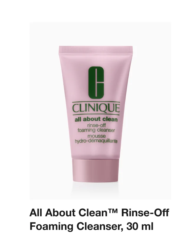 All About Clean™ Rinse-Off Foaming Cleanser, 30 ml
