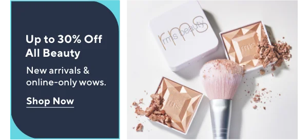 up to 30% off all beauty