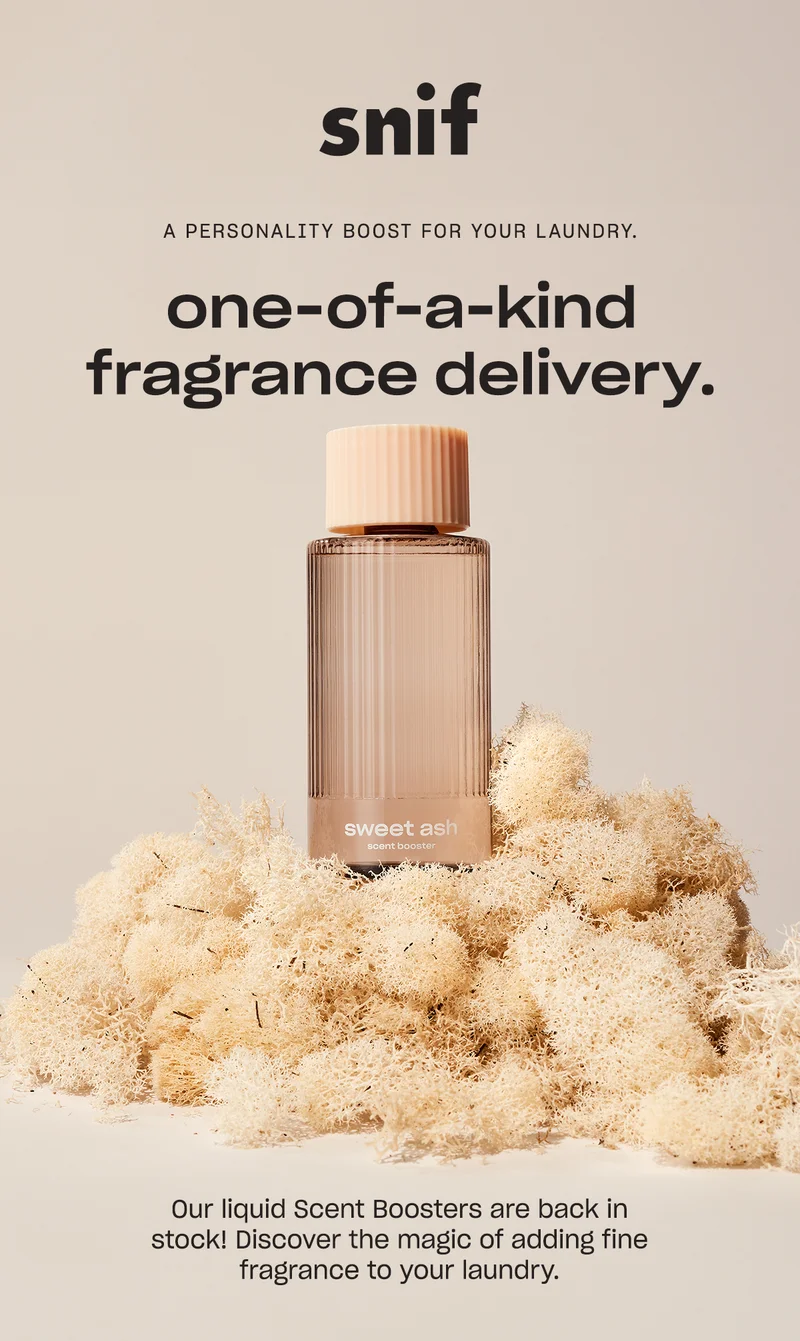 Our liquid Scent Boosters are back in stock! Discover the magic of adding fine fragrance to your laundry.