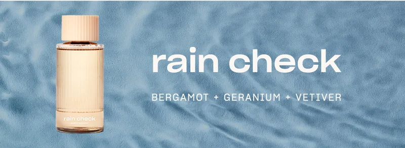 rain check bergamot + geranium + vetiver