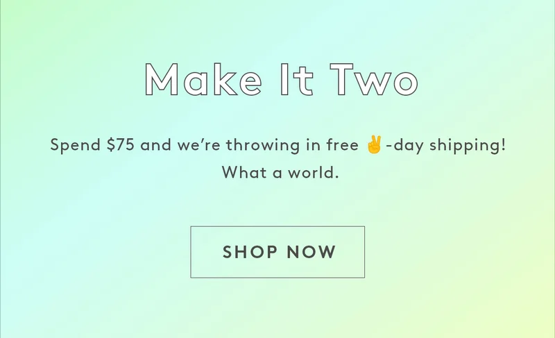 FREE 2-Day Shipping With Orders $75+