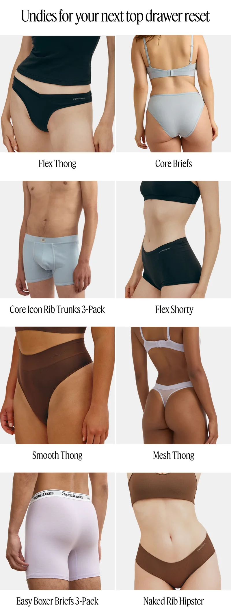 Undies for your next top drawer reset