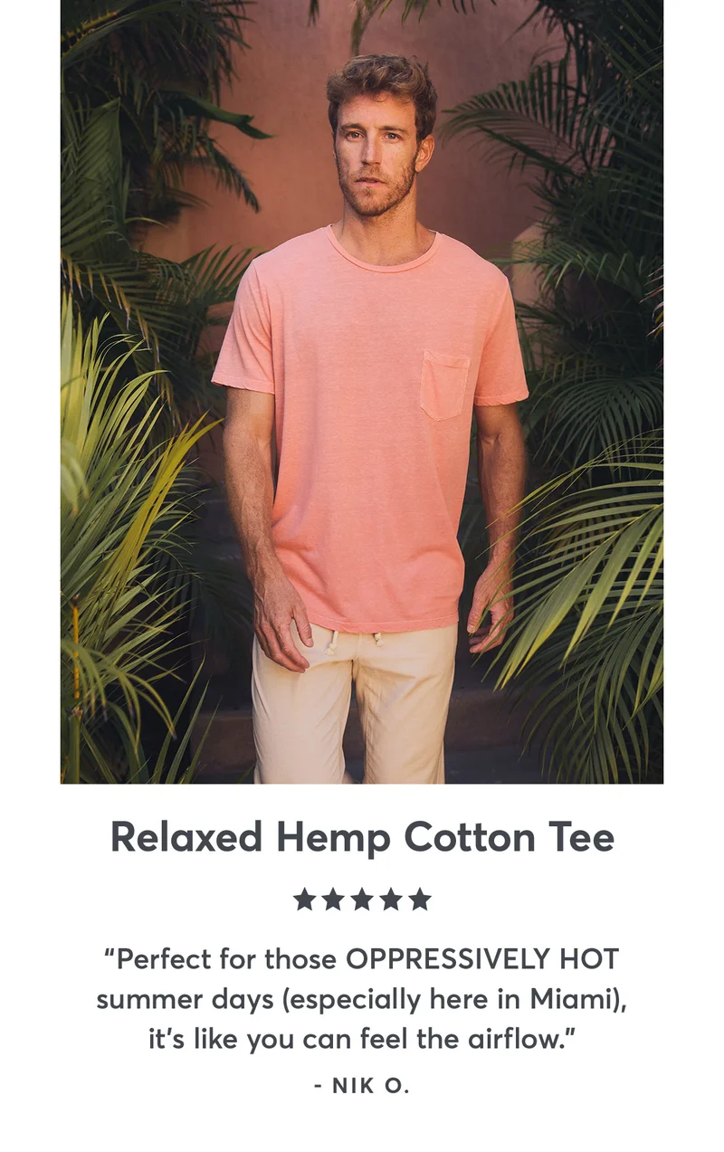 Relaxed Hemp Cotton Tee