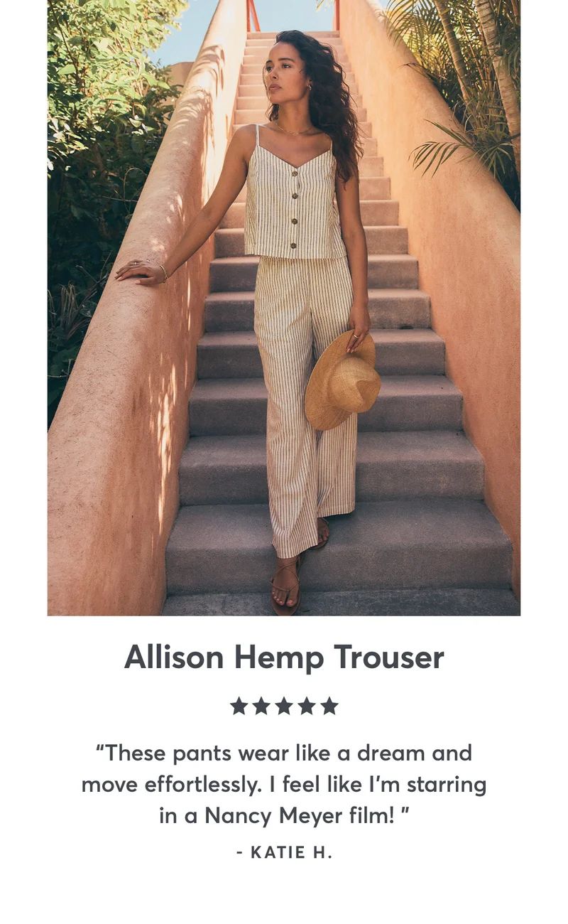 Allison Hemp Trouser