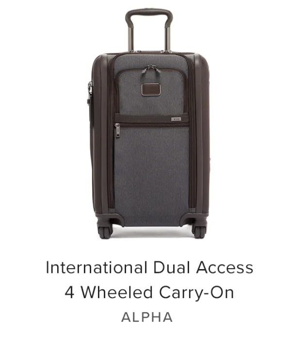 International Dual Access 4 Wheeled Carry-On
