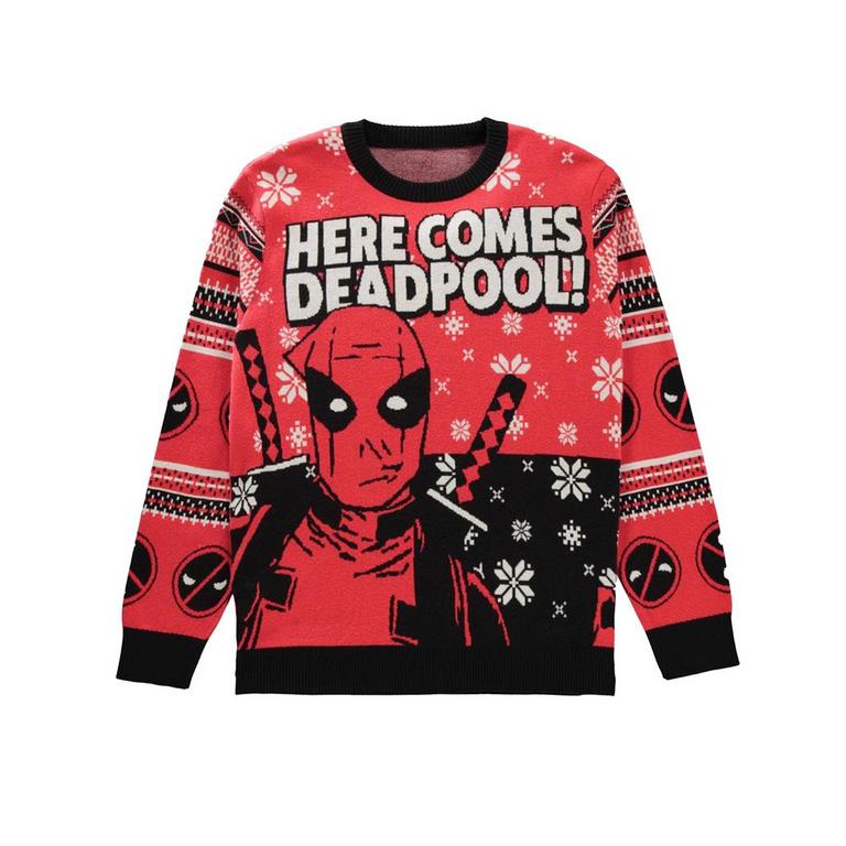 Geeknet Marvel Deadpool Holiday Sweater GameStop Exclusive