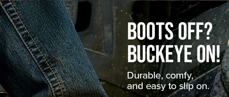 BOOTS OFF? BUCKEYE ON!