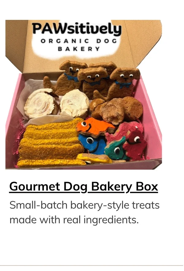 Handmade Organic Gourmet Dog Bakery Box