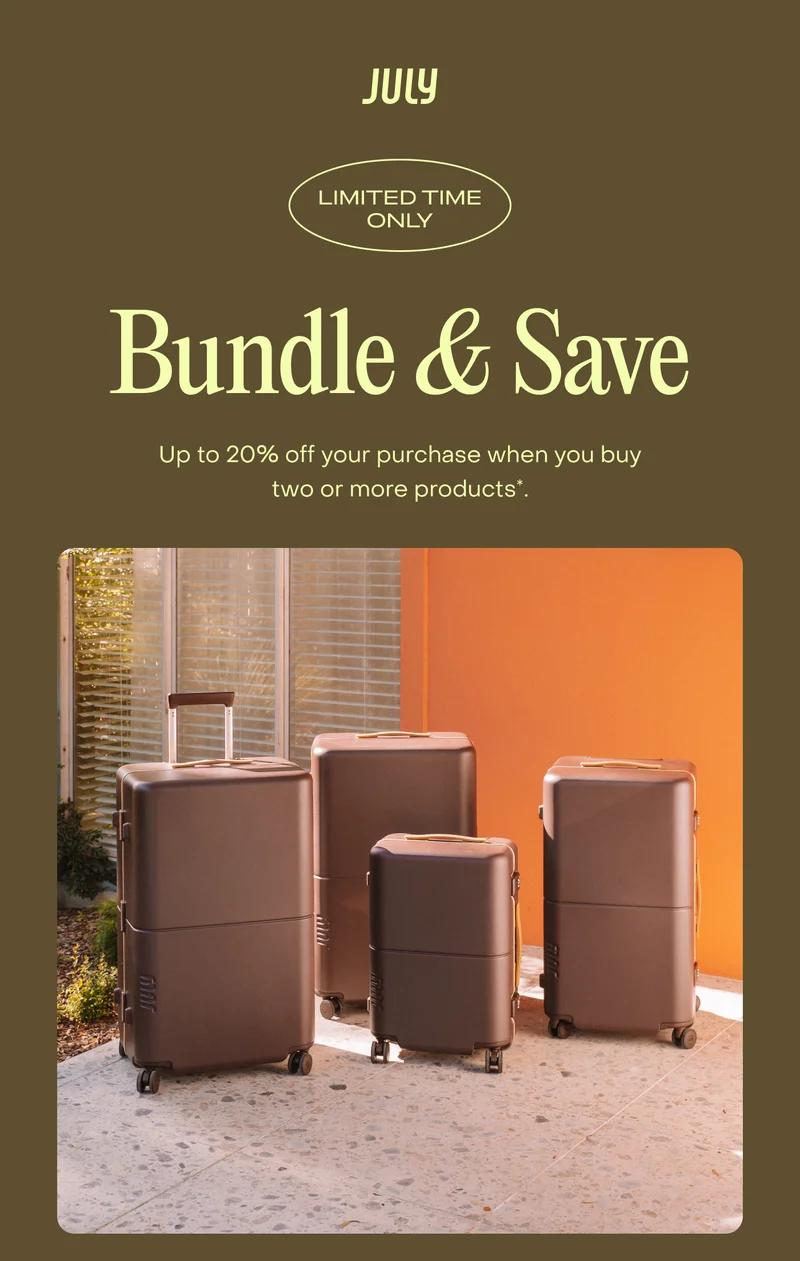 Bundle & Save Up to 20% off your purchase when you buy two or more products*.